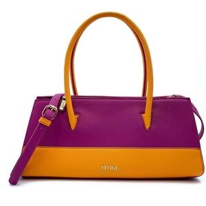 New Trina Turk Satchel Top Handle Crossbody Handbag
